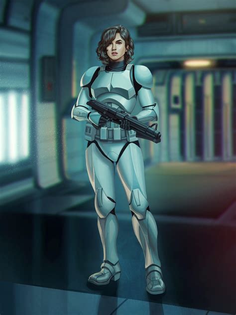 female clone troopers|female clone trooper fan art.